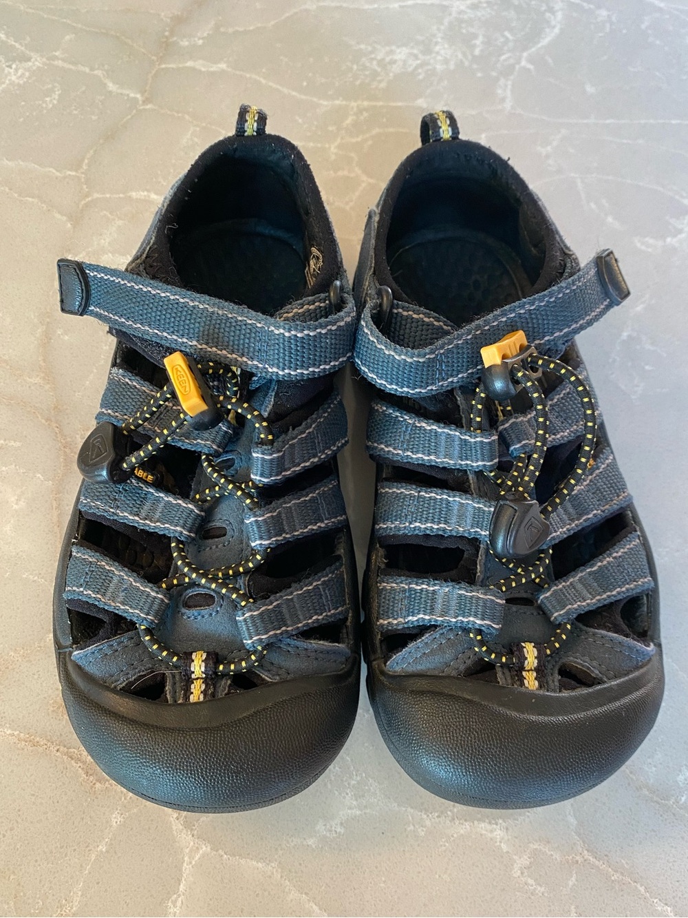 Keen Little Kids Newport H2 Navy & Black ClosedToe Adventure Waterproof Sandals - Picture 2 of 5